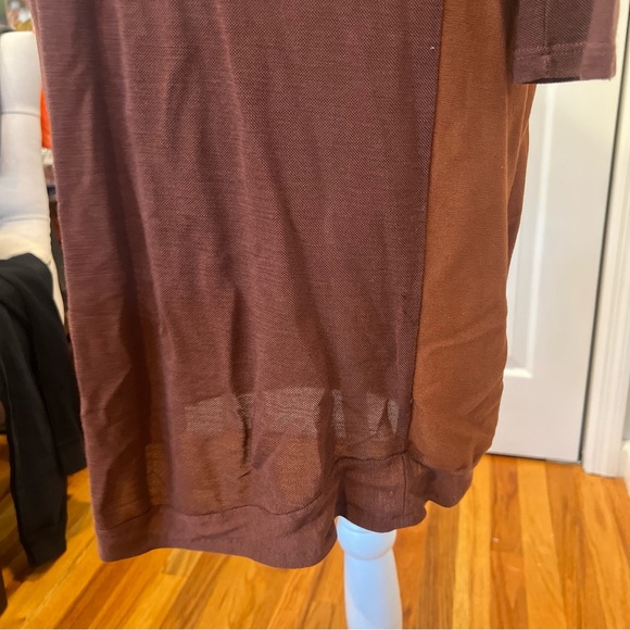 Vintage Lacoste Long Sleeved Brown Dress size 34 - Picture 6 of 14
